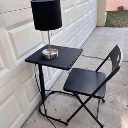 Desk With Chair And Lamp