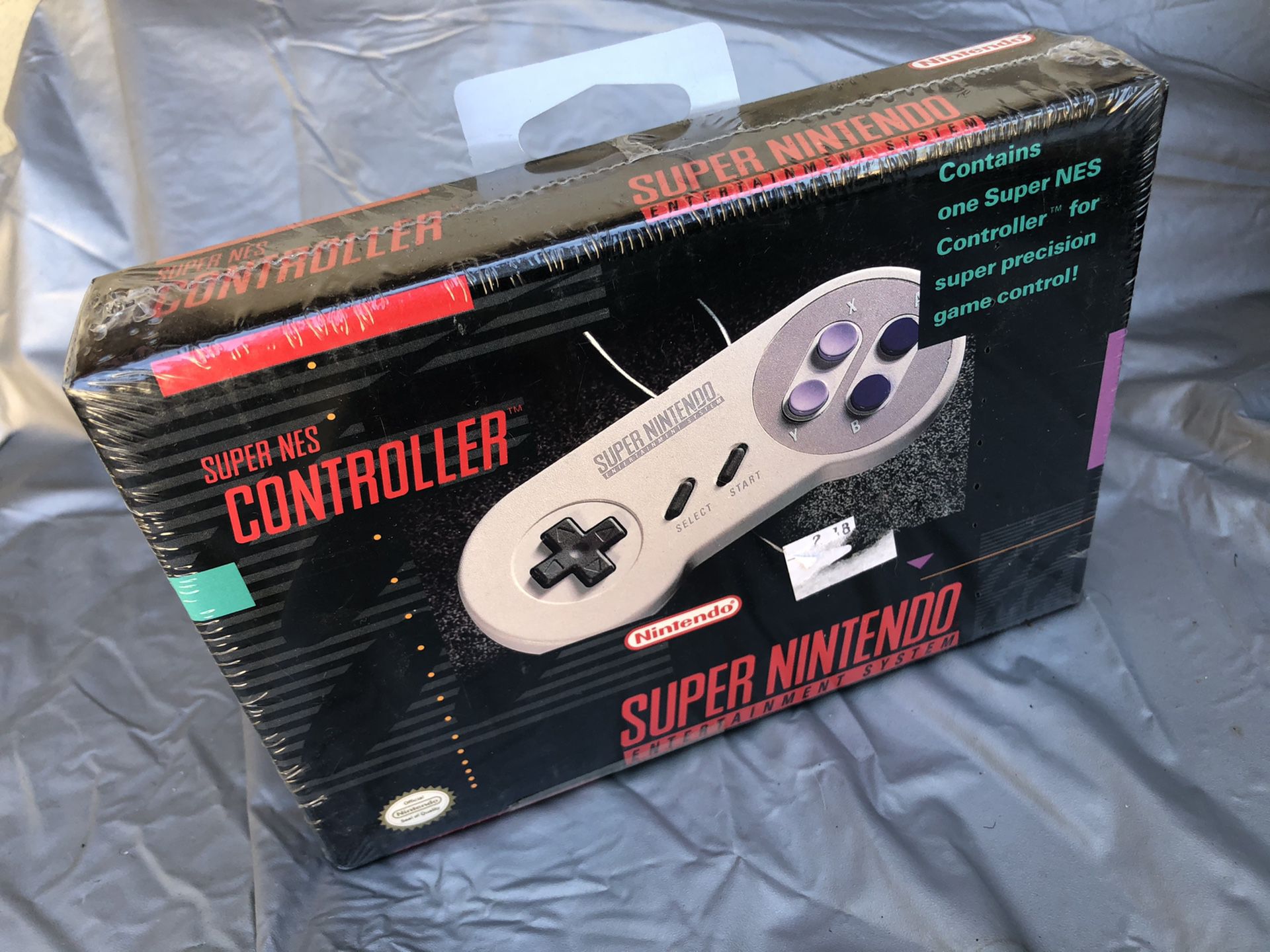 Brand new Factory Sealed Super Nintendo controller in box snes
