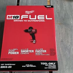 Brand New Milwaukee M18v Fuel  Hammer Drill TOOL ONLY