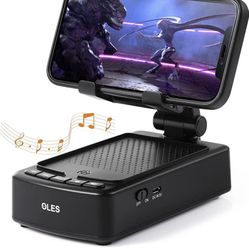 Gifts for Men, OLES Mobile Phone Stand with Bluetooth Speaker, Gifts for Him Dad Women Who Want Nothing, Adjustable Tablet Holder with Wireless Speake