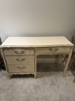 Vintage Vanity Desk by La Croquette By Morris Of California