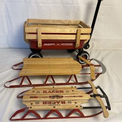 Vintage Toy, Sleds, And Toy  Red Ryder Wagon