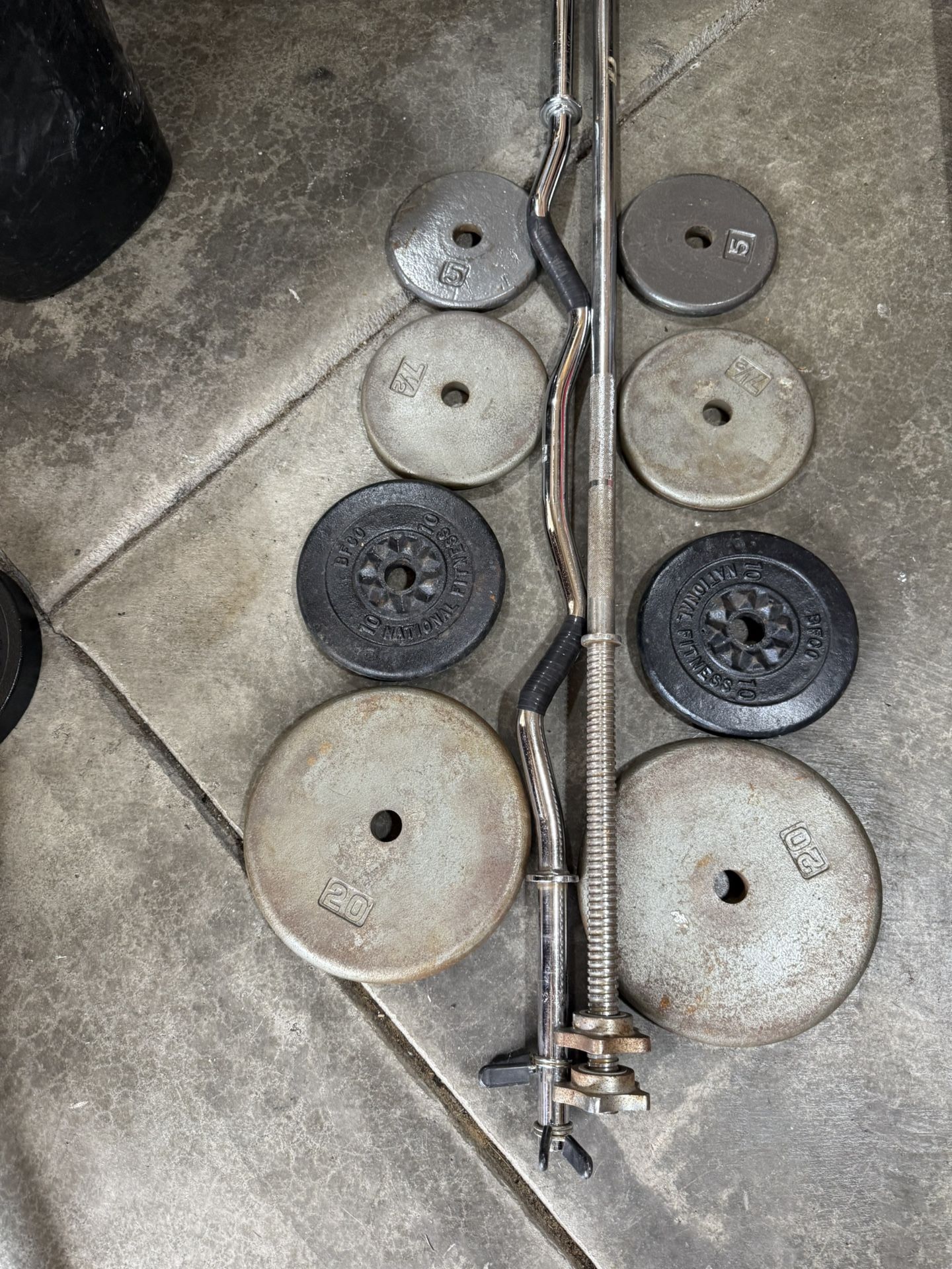 Weights Curl Bar Set