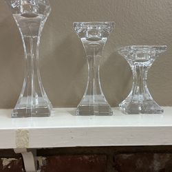 Candeleros de cristal  decorativos