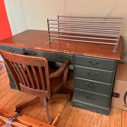 Antique Desk and Chair 