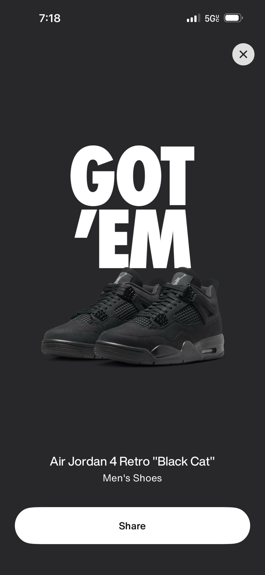 Jordan 4 Black Cats (2025)