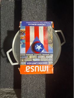 IMUSA 3.5qt Boricua Cast Aluminum Caldero with Glass Lid- NEW!!