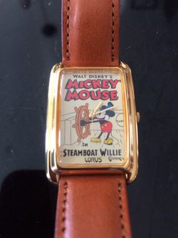 Vintage Mickey Mouse Steamboat Willie watch