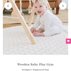 Wooden Infant Toddler Play Gym