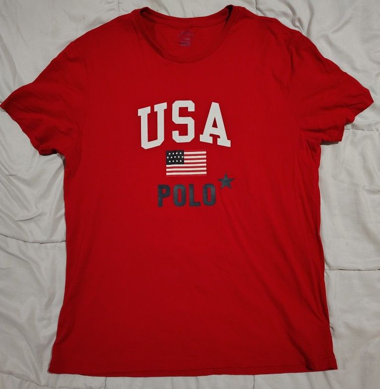 Polo Ralph Lauren USA T Shirt Size XL