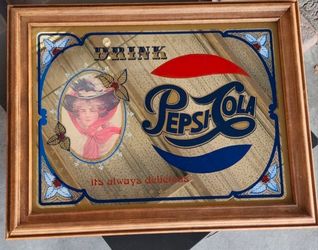 Glass Bar Mirror

1979 Vintage “Drink Pepsi-Cola It’s Always Delicious”