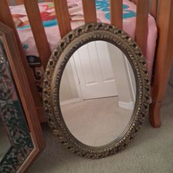Gold Tone Mirror 