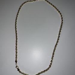 14 Kt Hollow Rope Chain 
