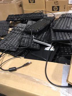 Desktop keyboard and mouses. Mixed Laptop batteries available