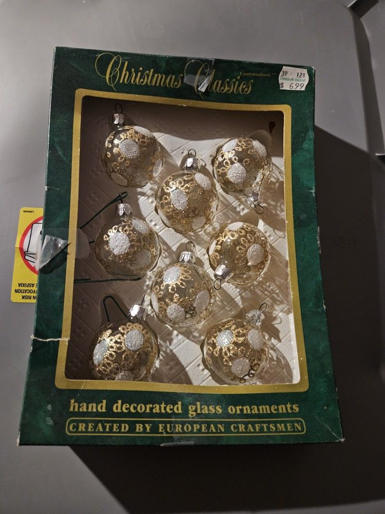 Small Glass Ornaments 