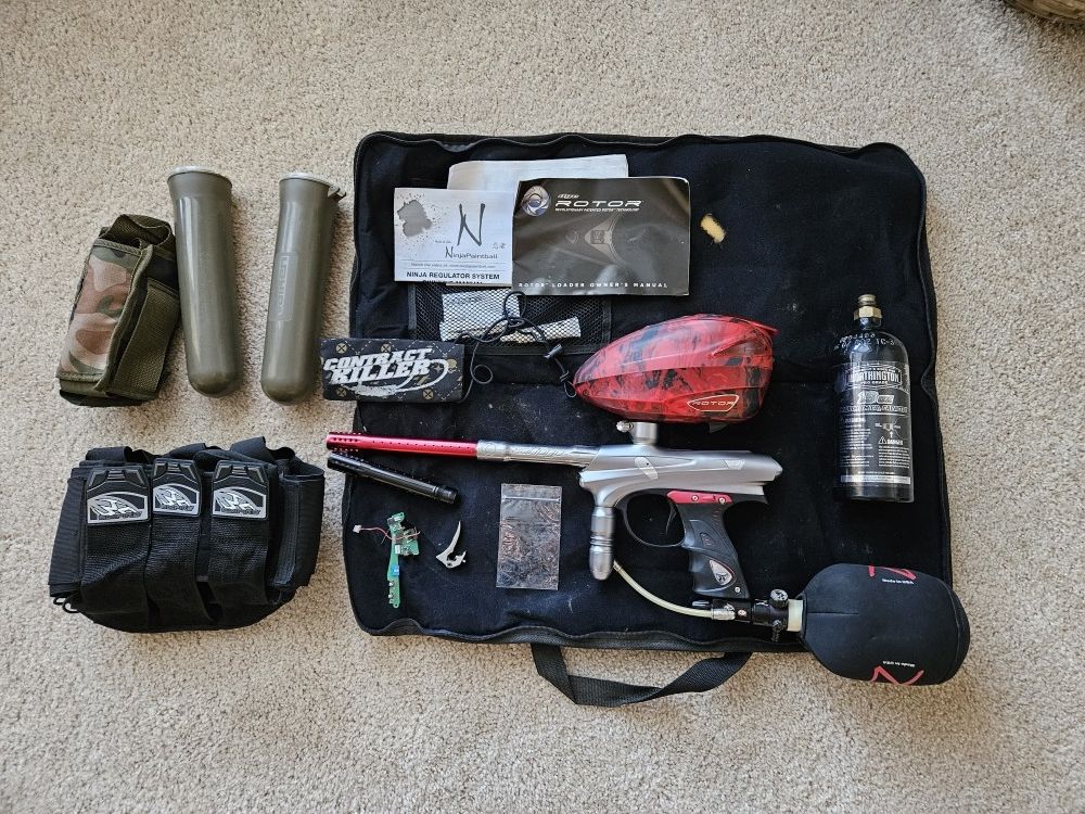Dye Proto PM7 Paintball Gun W/ Dye Rotor & Ninja 4500 Regulator