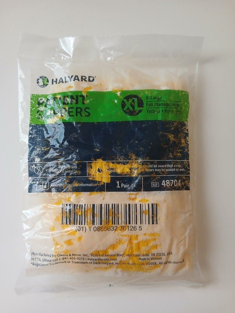 Halyard Patient Slippers- Size XL