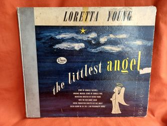 Loretta Young- The Little Angel - Decca Records 78 rpm album - Signed