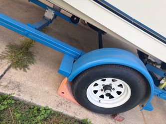 Boat Trailer with Blue Steel Frame