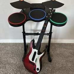 Guitar Hero Rock Band For PS2 / PS3