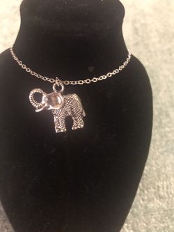 Elephant charm and necklace $15 obo