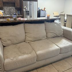 Creme colored couches