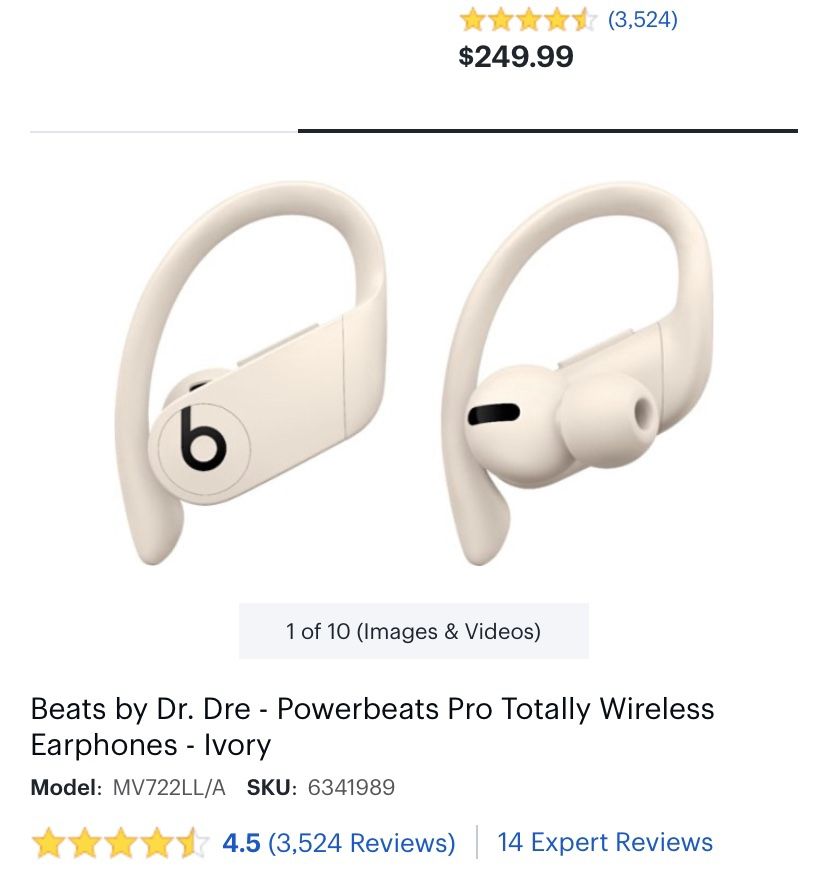 Headphones pro beats off white wireless brand new in box