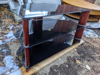 Glass TV stand