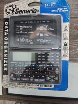 Vintage Senario DA-100 Data Organizer Address Book Calculator New in Package
