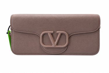 Valentino Garavani Locò Enamelled VLogo Signature Leather Bag