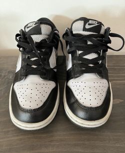 Boys 6Y Nike Dink Low Black & Wolf Gray