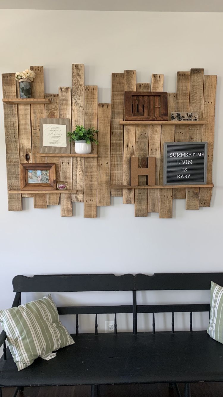 Wall Art with Shelves