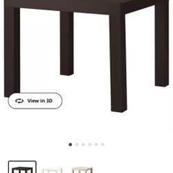 2 Black IKEA END TABLES 