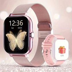 Bundle : Pink And Black Smart Watch New 