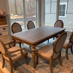 Wood Dining Table , Same Day Delivery , Chairs With Comfort Seating , No Credit Needed 