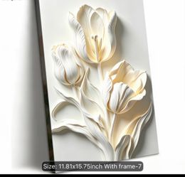 Wall art frameless