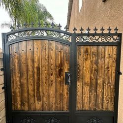 Custom Gates Iron And Wood
