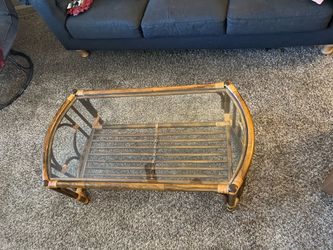 Couch, coffee table, & side table