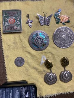 Lot of Mexican/taxco sterling jewelry