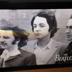 Framed Holographic The Beatles Poster –  Wall Art