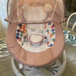 Electric Baby Swing w/Remote and Bluetooth 
