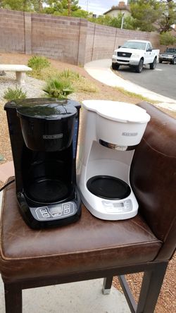 Two Black & Decker coffee makers with clock and timer they were great