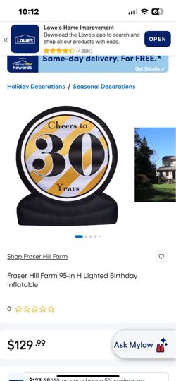 30-Years Lighted Inflatable. 8’ High, NEW