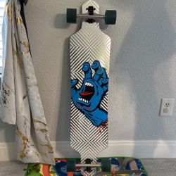 Santa Cruz Screaming Hand Foil Drop Thru Cruiser Longboard