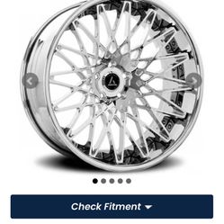 24" ARTIS FORGED WHEELS MONZA CHROME RIMS