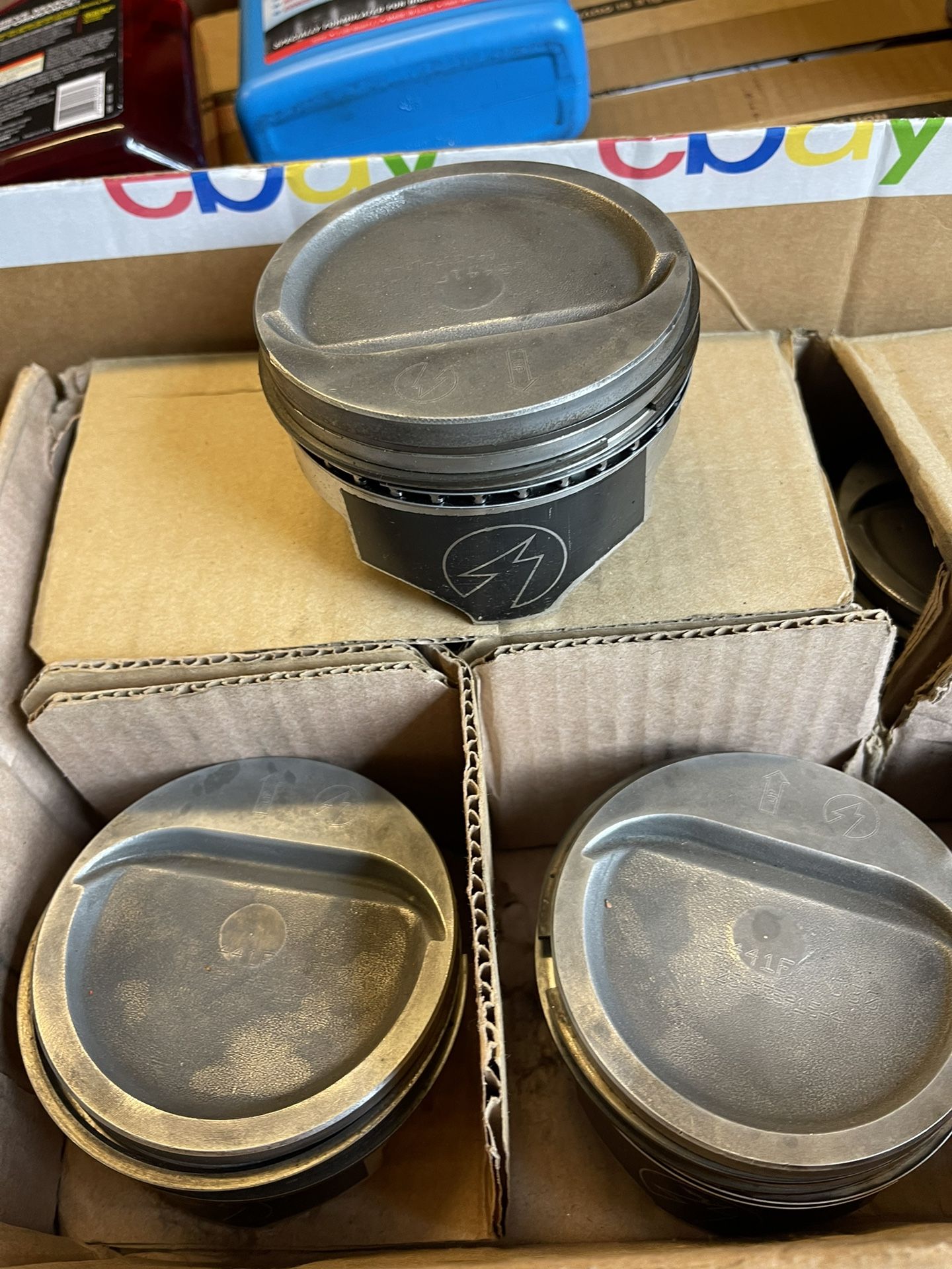 Sbc 350 Turbo Pistons .30 Over L-2441F30 Turbo/Supercharged