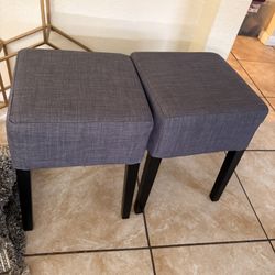 2 Grey Little Stands/Chairs