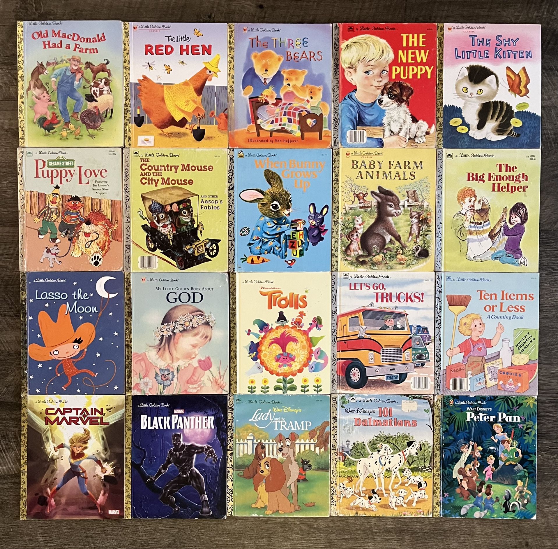 LITTLE GOLDEN BOOKS ~LOT OF 20 HARDCOVER BOOKS~