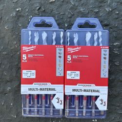 Milwaukee multimaterial drill bits SHOCKWAVE Brand New 