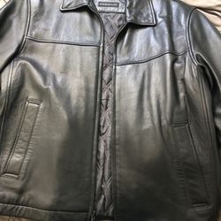 Dockers Premium Men’s Medium Size Leather Jacket 